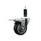 Service Caster 3.5'' Thermoplastic Rubber Swivel 1-1/8'' Expanding Stem Caster Total Lock Brake SCC-EXTTL20S3514-TPRB-118 - alternate 1